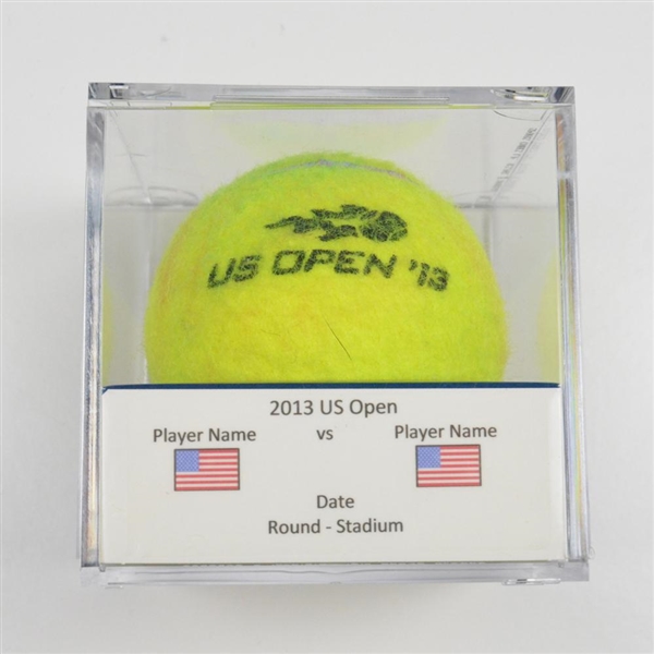 Albert Montanes vs. Edouard Roger Vasselin<br>Match-Used Ball - Round 1 - Court 10<br>US Open Mens Singles 2013<br>#8/27/2013 