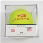 Ana Ivanovic vs. Anna Tatishvili<br>Match-Used Ball - Round 1 - Grandstand<br>US Open Womens Singles 2013<br>#8/27/2013 
