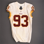 Murphy, Trent<br>White - Worn October 12, 2014 vs. Arizona Cardinals<br>Washington Redskins 2014<br>#93 Size: 44 L-BK
