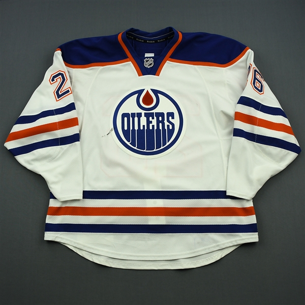 Arcobello, Mark<br>White Set 2<br>Edmonton Oilers 2014-15<br>#26 Size: 56