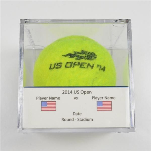 Adrian Mannarino vs. Roberto Bautista Agut<br>Match-Used Ball - Round 3 - Court 17<br>US Open Mens Singles 2014<br>#8/31/2014 