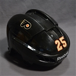 White, Ryan<br>Black Third Reebok Helmet<br>Philadelphia Flyers 2014-15<br>#25 