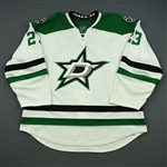 Connauton, Kevin * <br>White Set 1 - First NHL Goal and First NHL Assist - Photo-Matched<br>Dallas Stars 2013-14<br>#23 Size: 58