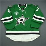 Nichushkin, Valeri * <br>Green - Mike Modano Night 3/8/14 (Period 2)<br>Dallas Stars 2013-14<br>#43 Size: 58