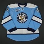 Christensen, Erik * <br>Blue Throwback - Winter Classic 1/1/08 (Period 2)<br>Pittsburgh Penguins 2007-08<br>#16 Size: 56