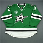 Connauton, Kevin * <br>Green - Mike Modano Night 3/8/14 (Period 2)<br>Dallas Stars 2013-14<br>#23 Size: 58