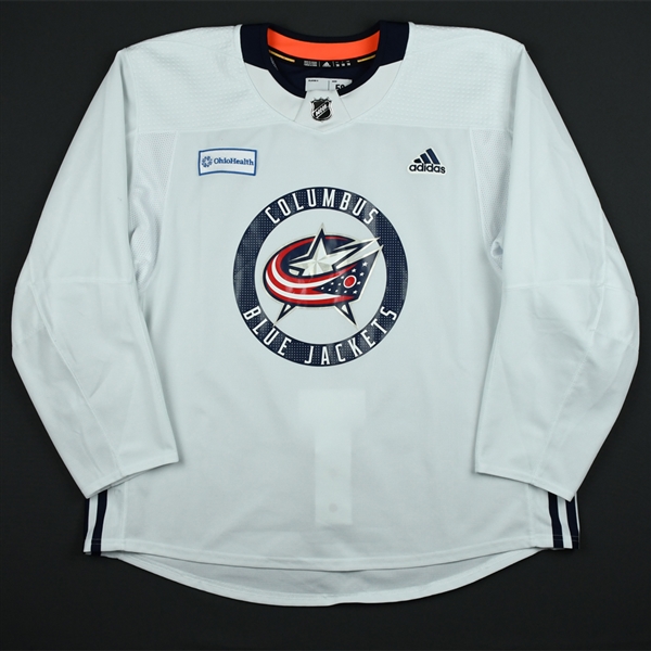 blue jackets practice jersey