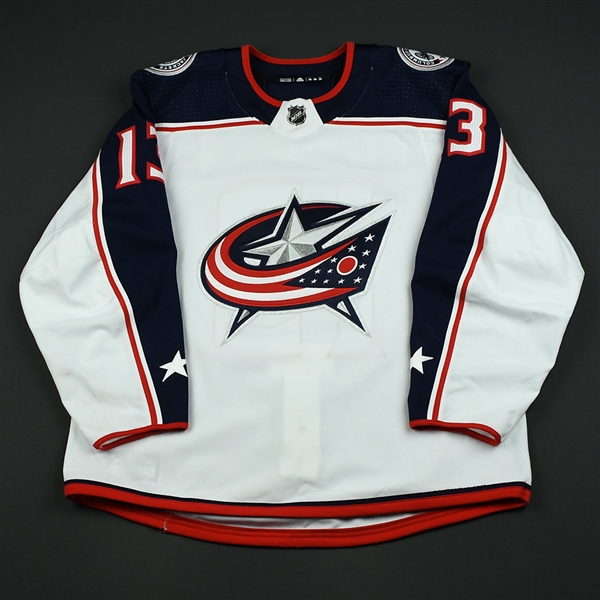 Atkinson, Cam<br>White Set 2<br>Columbus Blue Jackets 2017-18<br>#13 Size: 54