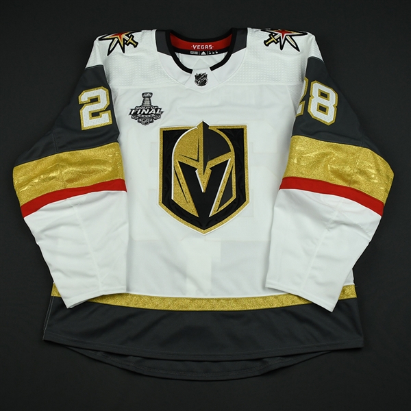 Carrier, William <br>White Stanley Cup Final Set 1 - Game-Issued (GI)<br>Vegas Golden Knights 2017-18<br>#28 Size: 56