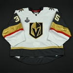 Dansk, Oscar<br>White Stanley Cup Final Set 1 - Game-Issued (GI)<br>Vegas Golden Knights 2017-18<br>#35 Size: 58G