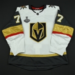 Hunt, Brad<br>White Stanley Cup Final Set 1 - Game-Issued (GI)<br>Vegas Golden Knights 2017-18<br>#77 Size: 54