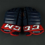 Anderson, Josh<br>CCM HG 97XP Gloves<br>Columbus Blue Jackets 2017-18<br>#77 Size: 14"
