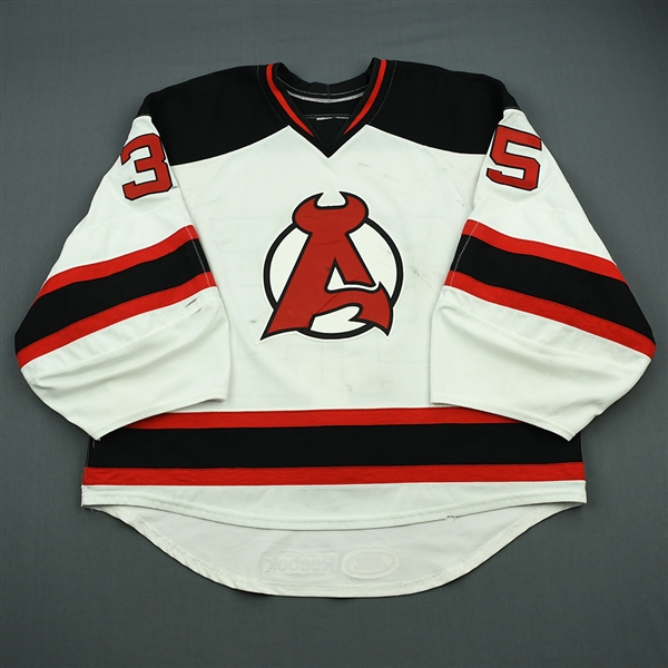 Kinkaid, Keith *<br>White<br>Albany Devils 2012-13<br>#35 Size: 58G