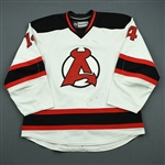 Boucher, Reid *<br>White <br>Albany Devils 2013-14<br>#14 Size: 54