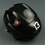 Baddock, Brandon<br>Black, CCM Helmet (Shield Removed)<br>Binghamton Devils 2017-18<br>#13 Size: Medium