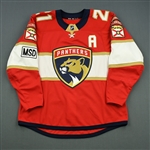 Trocheck, Vincent *<br>Red - Set 3 - w/A and MSD Patch<br>Florida Panthers 2017-18<br>#21 Size: 54
