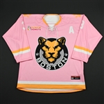 Gagliardi, Alyssa<br>Strides for the Cure w/A (Game-Issued) - February 2, 2018 vs. Connecticut Whale<br>Boston Pride 2017-18<br>#3 Size: MD