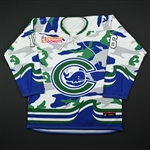 Beattie, Hanna<br>Military Appreciation - Worn February 25, 2018 vs. Boston Pride<br>Connecticut Whale 2017-18<br>#16 Size: LG