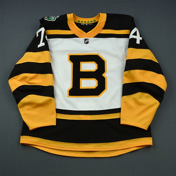 DeBrusk, Jake<br>White - Winter Classic Period 2<br>Boston Bruins 2018-19<br>#74 Size: 56