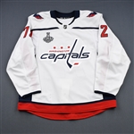 Boyd, Travis <br>White Stanley Cup Final Set 2 - Warm-Up Only - PHOTO-MATCHED<br>Washington Capitals 2017-18<br>#72 Size: 56