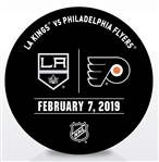 Philadelphia Flyers Warmup Puck<br>February 7, 2019 vs. Los Angeles Kings<br>Philadelphia Flyers 2018-19<br>56