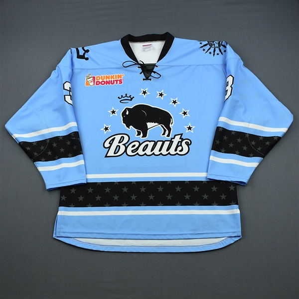 Edney, Sarah<br>Blue Set 1<br>Buffalo Beauts 2018-19<br>#3 Size: LG