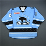 Fonfara, Meghan<br>Blue Set 1<br>Buffalo Beauts 2018-19<br>#21 Size: LG