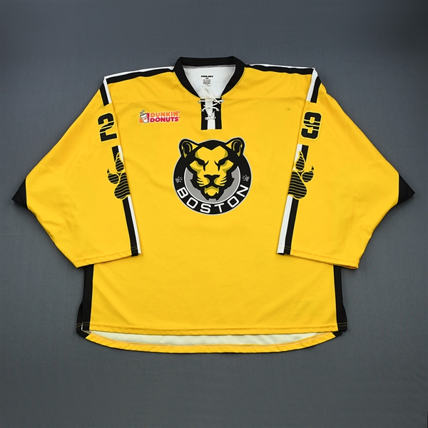 Ott, Brittany<br>Yellow Set 1 - Back-Up Only<br>Boston Pride 2018-19<br>#29 Size: G