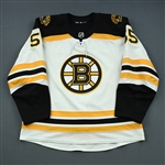 Acciari, Noel<br>White Set 1<br>Boston Bruins 2018-19<br>#55 Size: 56