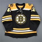 Backes, David<br>Black Set 1 (A removed)<br>Boston Bruins 2018-19<br>#42 Size: 56