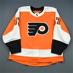MacDonald, Andrew<br>Orange Set 1 (A removed)<br>Philadelphia Flyers 2018-19<br>#47 Size: 54