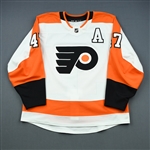 MacDonald, Andrew<br>White Set 1 w/A<br>Philadelphia Flyers 2018-19<br>#47 Size: 54