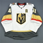 Bellemare, Pierre-Edouard <br>White Set 2 w/A<br>Vegas Golden Knights 2018-19<br>#41 Size: 54