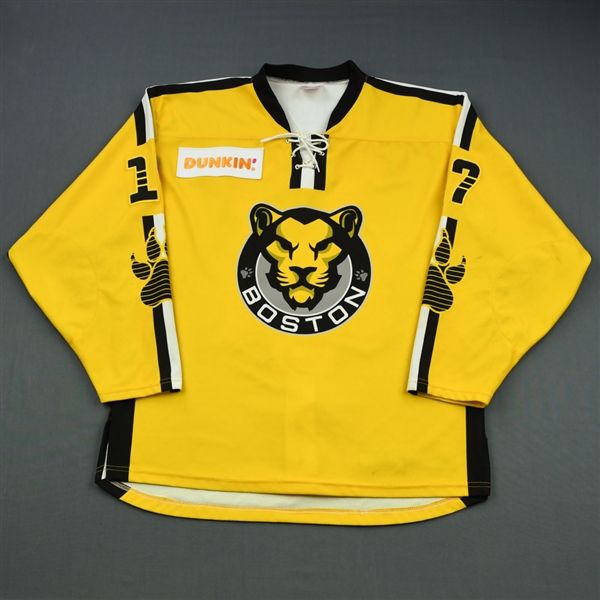 Brand, McKenna<br>Yellow Set 2 / Playoffs<br>Boston Pride 2018-19<br>#17 Size: LG