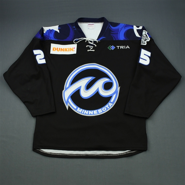 Barnes, Lauren<br>Black Set 2 / Playoffs w/ Isobel Cup Playoffs Patch<br>Minnesota Whitecaps 2018-19<br>#25 Size: LG
