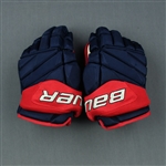 Atkinson, Cam<br>Bauer Vapor 1X Lite Gloves<br>Columbus Blue Jackets 2018-19<br>#13 Size: 13"