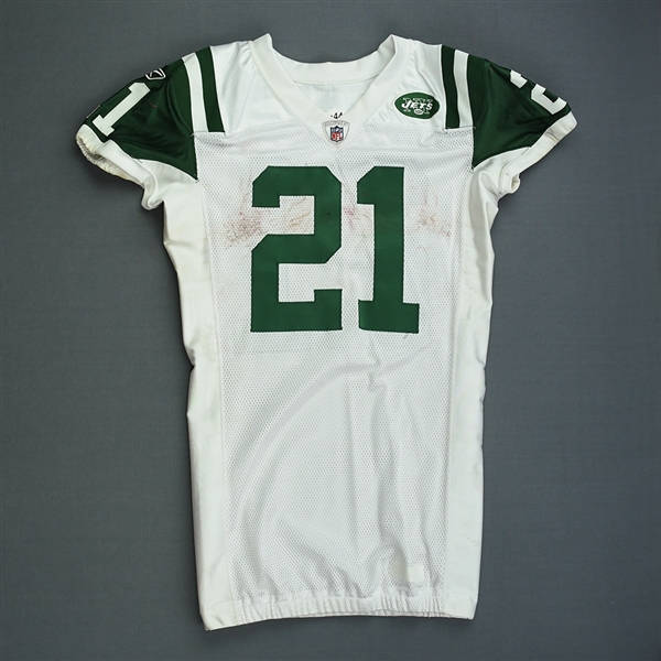 Tomlinson, LaDainian *<br>White AFC Playoffs - Worn 1/16/2011 vs. New England Patriots - Photo-Matched<br>New York Jets 2010<br>#21 Size: 44