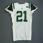 Tomlinson, LaDainian *<br>White AFC Playoffs - Worn 1/16/2011 vs. New England Patriots - Photo-Matched<br>New York Jets 2010<br>#21 Size: 44