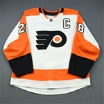 Giroux, Claude<br>White Set 3 w/C<br>Philadelphia Flyers 2018-19<br>28 Size: 52