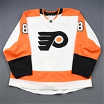 Hagg, Robert<br>White Set 2<br>Philadelphia Flyers 2018-19<br>#8 Size: 56