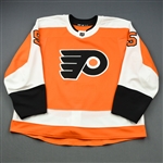 Morin, Samuel<br>Orange Set 2<br>Philadelphia Flyers 2018-19<br>#5 Size: 58