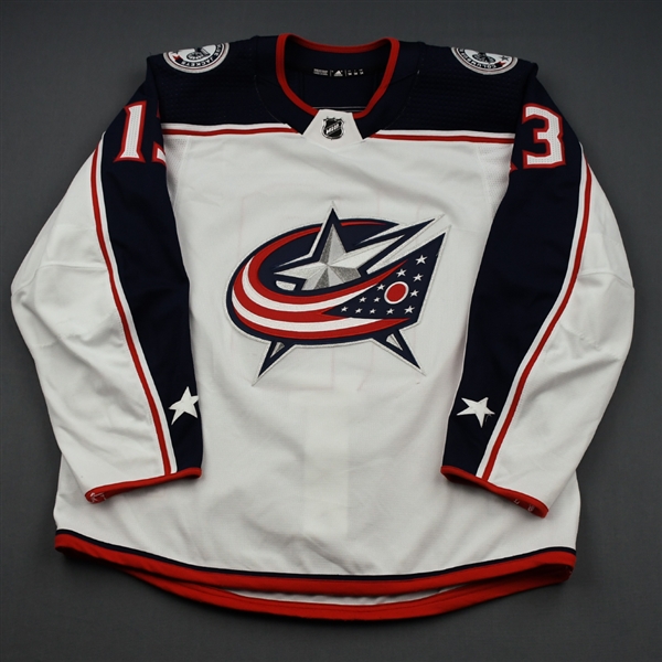 Atkinson, Cam<br>White Set 2<br>Columbus Blue Jackets 2018-19<br>#13 Size: 54