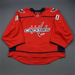 Morrison, Adam<br>Red Set 1 - Game-Issued (GI)<br>Washington Capitals 2018-19<br>#80 Size: 58G