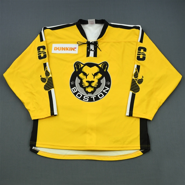NNOB (Blank)<br>Yellow Set 2 / Playoffs (Game-Issued)<br>Boston Pride 2018-19<br>#66 Size: LG