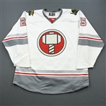 Nagel, Tanner<br>MARVEL Thor - Worn March 31, 2019 vs. Tulsa Oilers<br>Utah Grizzlies 2018-19<br>#25 