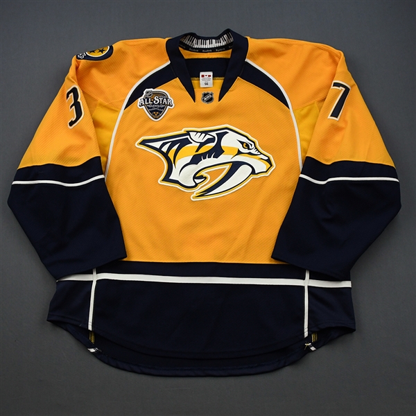 Aberg, Pontus *<br>Gold Set 2 / Playoffs w/ All-Star Game Patch - NHL Playoff Debut<br>Nashville Predators 2015-16<br>#37 Size: 56