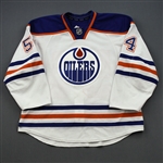 VandeVelde, Chris *<br>White Retro Set 1 <br>Edmonton Oilers 2012-13<br>#54 Size: 56