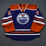 VandeVelde, Chris *<br>Blue Retro Set 1 <br>Edmonton Oilers 2012-13<br>#54 Size: 56