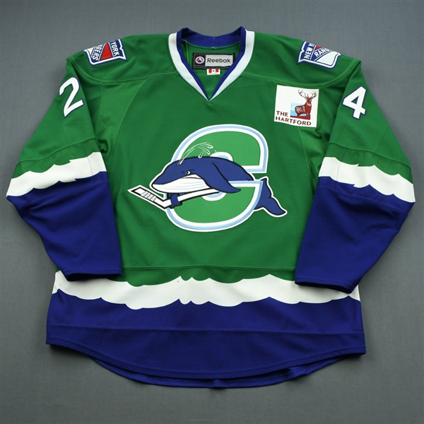 DiDiomete, Devin *<br>Green Set 2<br>Connecticut Whale 2010-11<br>#24 Size: 56