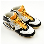 Ward, Hines *<br>Nike  white w/black and gold trim - Autographed and Inscribed - worn 10/24/10 vs. Miami - Photo-Matched<br>Pittsburgh Steelers 2010<br>#86 Size: 10.5
